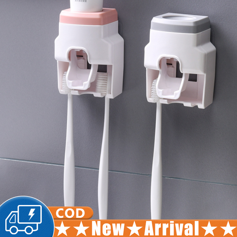Bathroom Automatic Toothpaste Dispenser Waterproof Lazy Toothpaste Squeezer Toothbrush Holder Bathroom Products