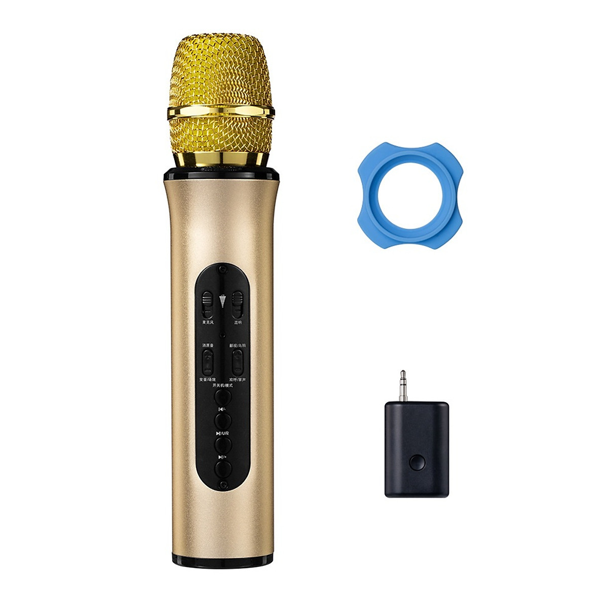 Micro Karaoke Bluetooth kèm loa cao cấp hát điện thoại máy tính bảng, pin sạc Hàng Chính Hãng thumbnail