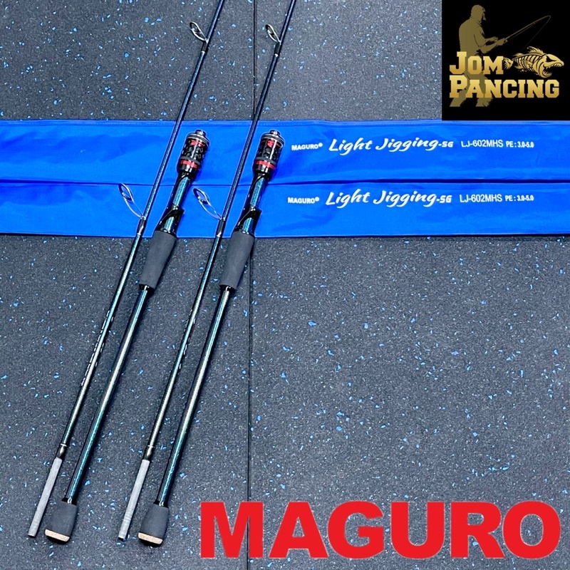 ☆【Jom Pancing】MAGURO LIGHT JIGGING Solid Carbon Spinning Rod