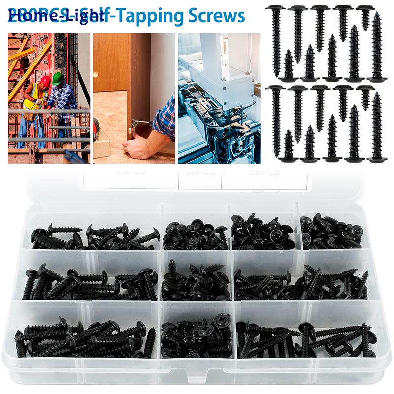 280pcs m3 m4 self tapping screws 8/10/12/16/20/25mm pan head phillips self drilling screw assortment kit m3 screw pan head phillips self drilling screw m3 m4 screw assortment kit