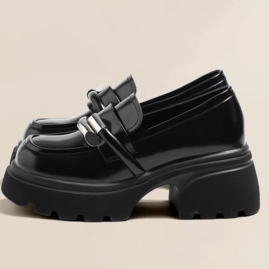 [SIÊU SALE NĂM MỚI] [FREESHIP + VOUCHER] Giầy đốc nữ chất da cao cấp độn đế 7cm Nasho 13