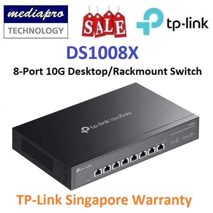 TP-LINK DS1008X Omada 8-Port 10G Desktop/Rackmount Switch