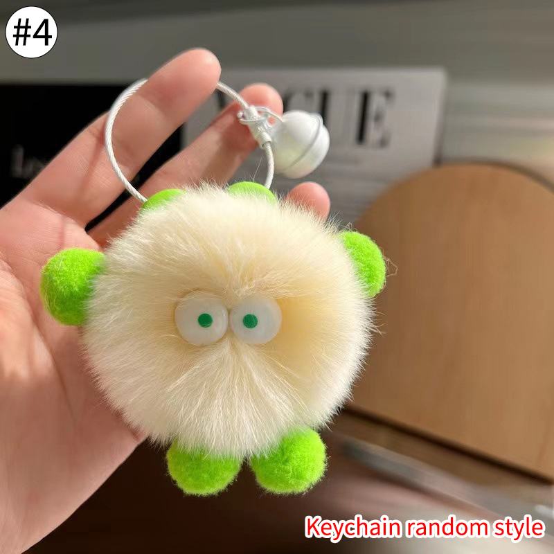 Móc khoá lông con vịt nhiều màu sắc cute