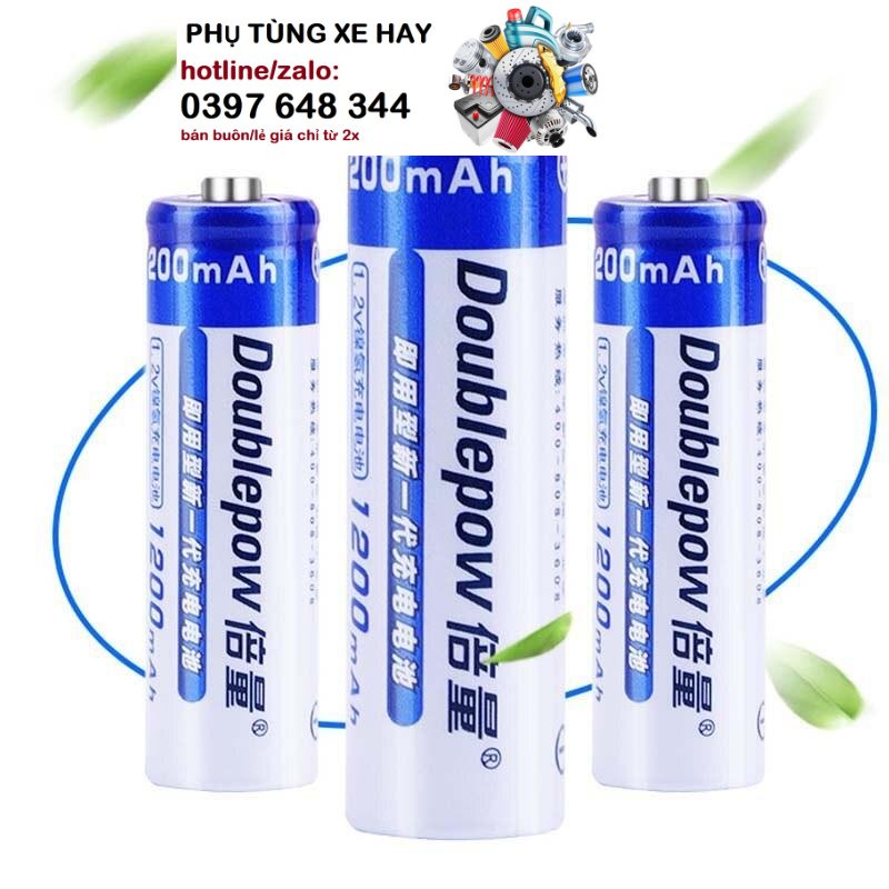 Bộ 04 Pin Sạc AA 1200mAh Doublepow (Hàng Chính Hãng)