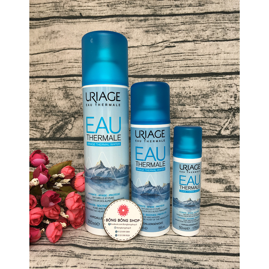 (Chuẩn Pháp-50ml/150ml/300ml) Xịt khoáng Uriage Eau Thermale