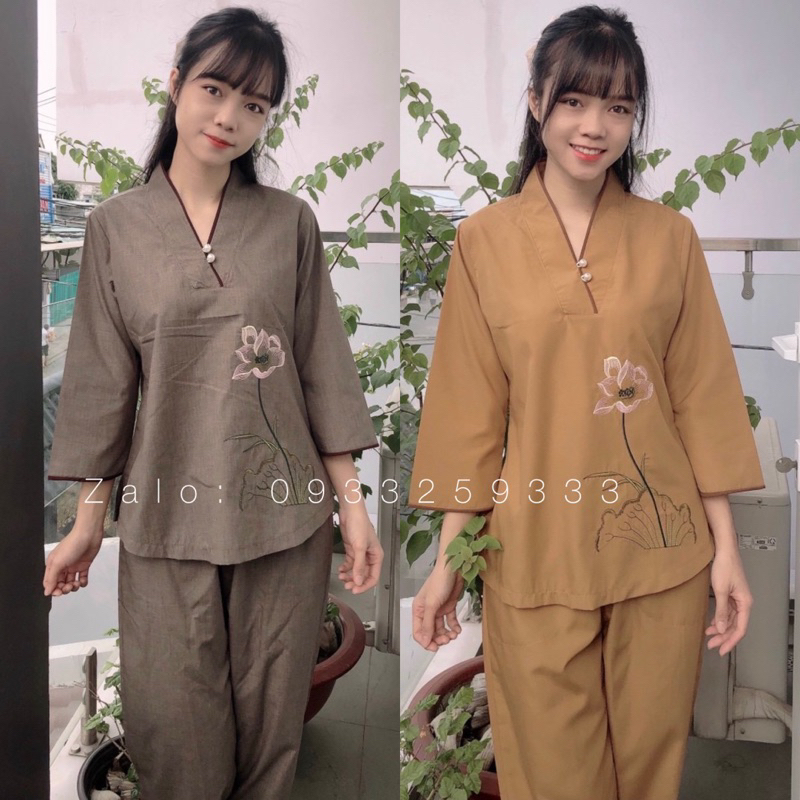 Đồ Lam Đi Chùa # Nút Ngọc Cao Cấp