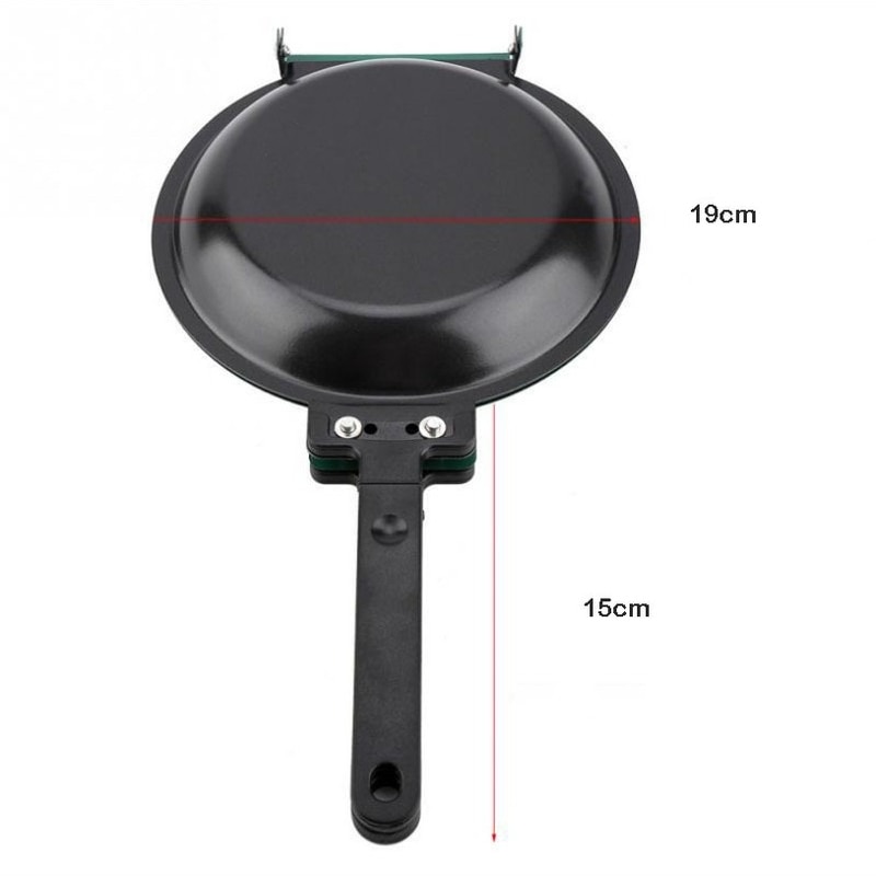Explosive Double Side Grill Pan Non-Stick Frying Pans With Ceramic Round Pancake Maker Coating Flip Frying Pan Household Kitchen Cookware