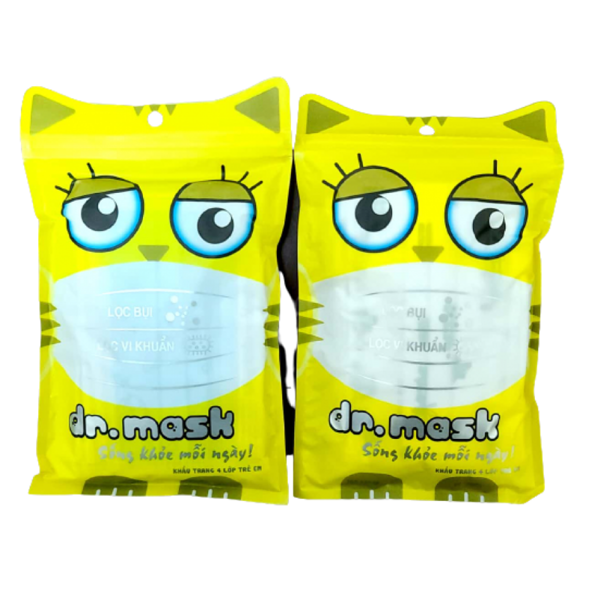 Khẩu trang trẻ em 4 lớp - dr.mask - túi 10 cái