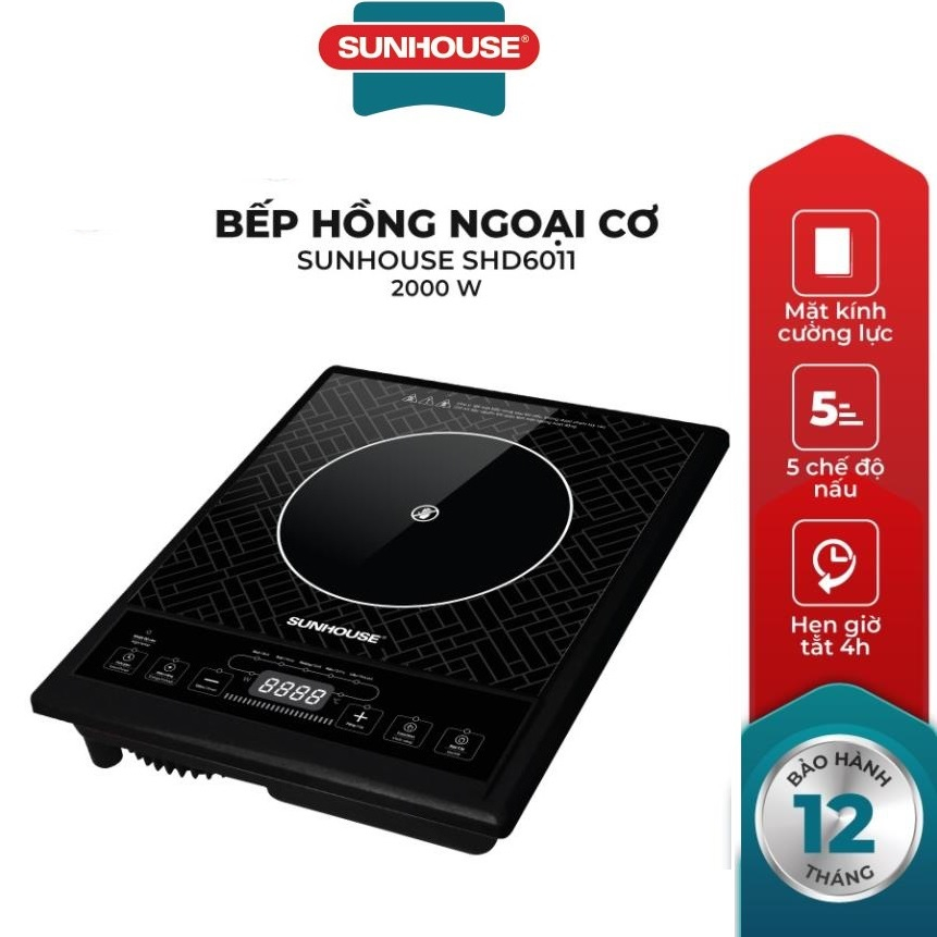 Bếp hồng ngoại cơ sunhouse shd6011