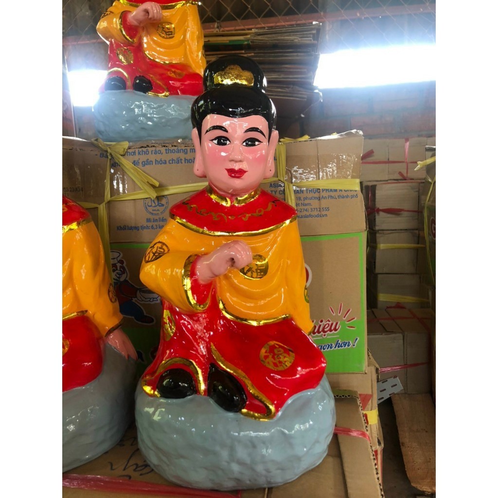 Bà cố hỷ trắng đất nung 40cm, bà linh sơn 40cm, bà chúa xứ vàng đất nung 40cm quá đẹp