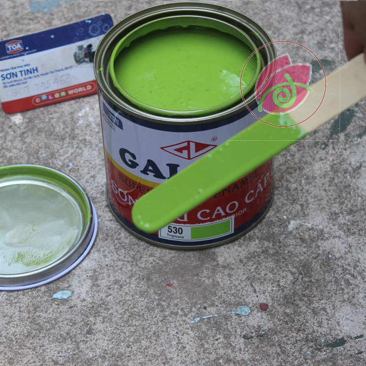 Sơn dầu bóng MÀU XANH LÁ MẠ , LÁ CHUỐI GALANT 530 400ML 800ml (Tập Đoàn URAI - Thái Lan) Sử dụng cho gỗ, tôn, sắt thép