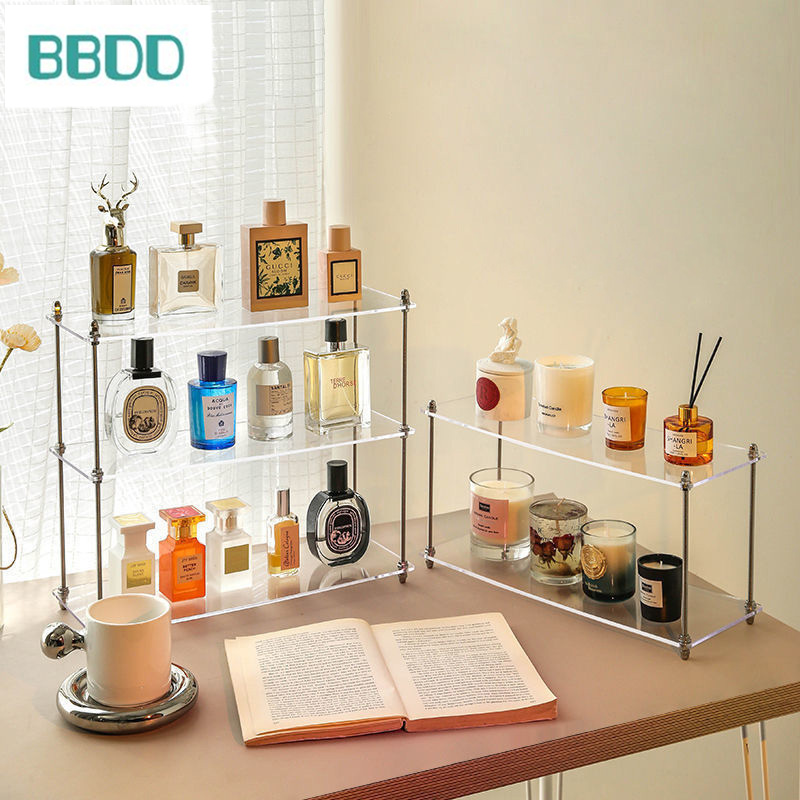 Perfume cup storage display shelf, desktop perfume aromatherapy fragrance storage box, multi-functional storage