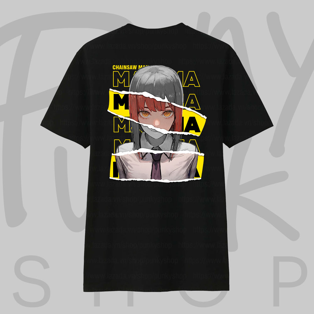 Áo thun Chainsaw Man Makima Digital Art (Black) ngắn tay
