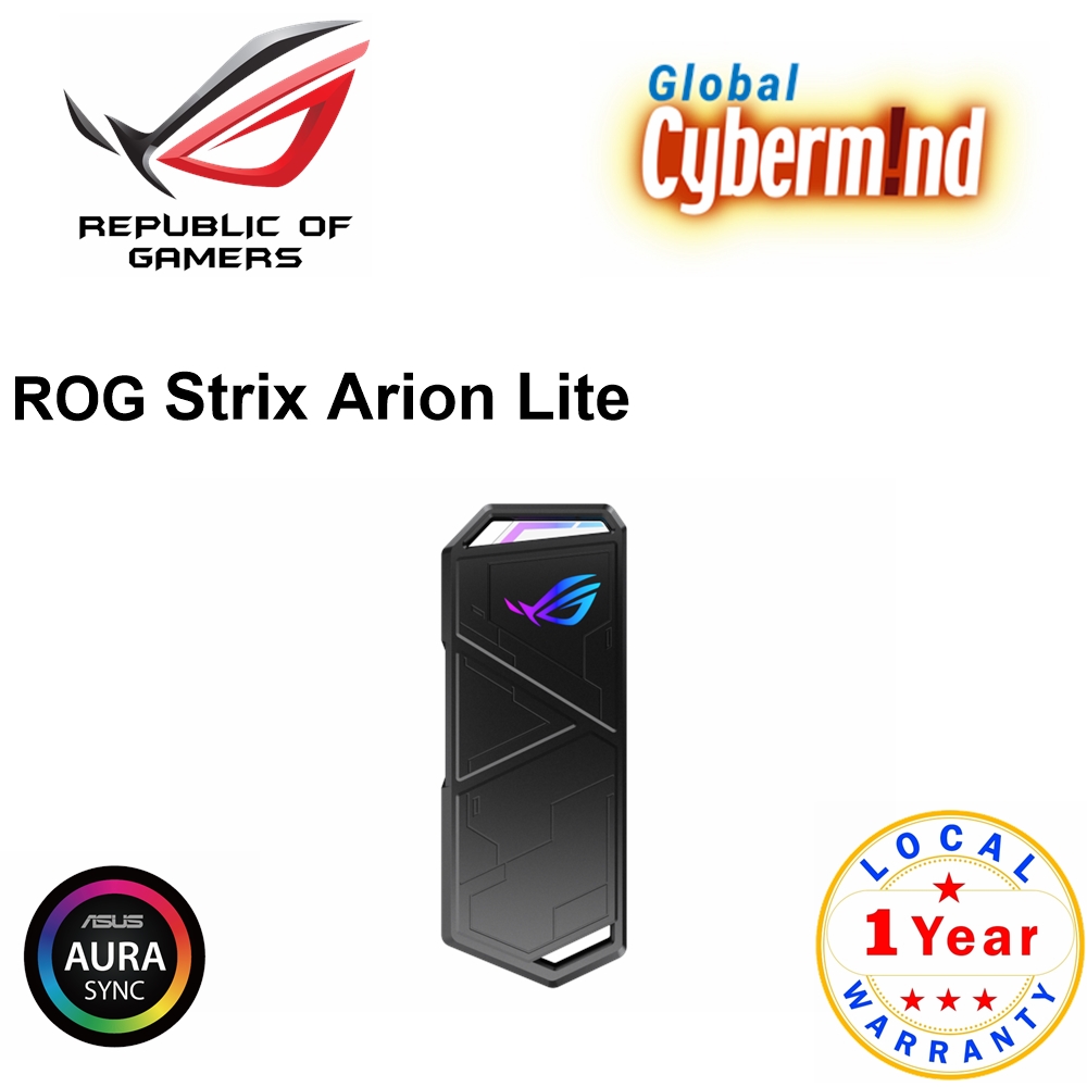 Aura Sync Asus Arion Lite ASUS ROG Strix Arion Lite NVMe SSD Gen 2x1