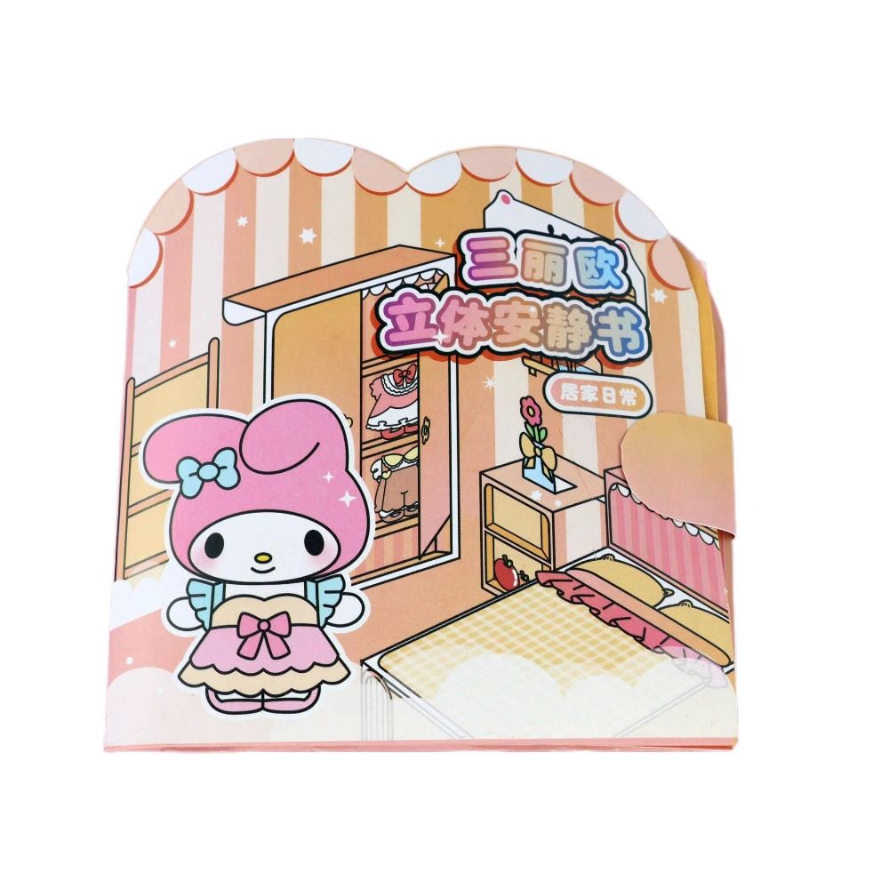 NGDUNKEN Handmade Kuromi Quiet Book Toys Cartoon Paper DIY My Melody Busy Book Kawaii Kuromi Anime Activity Books Girls