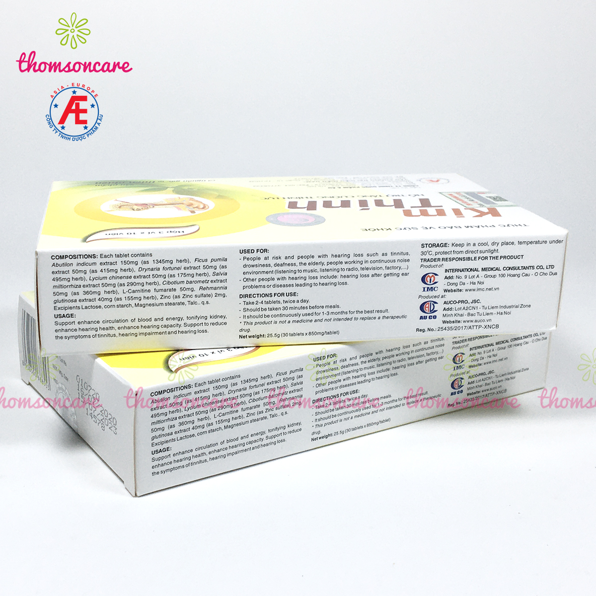 [COMBO 7 HỘP] Kim thính - Tăng cường thính lực, ù tai từ thảo dược [Kim Thinh]