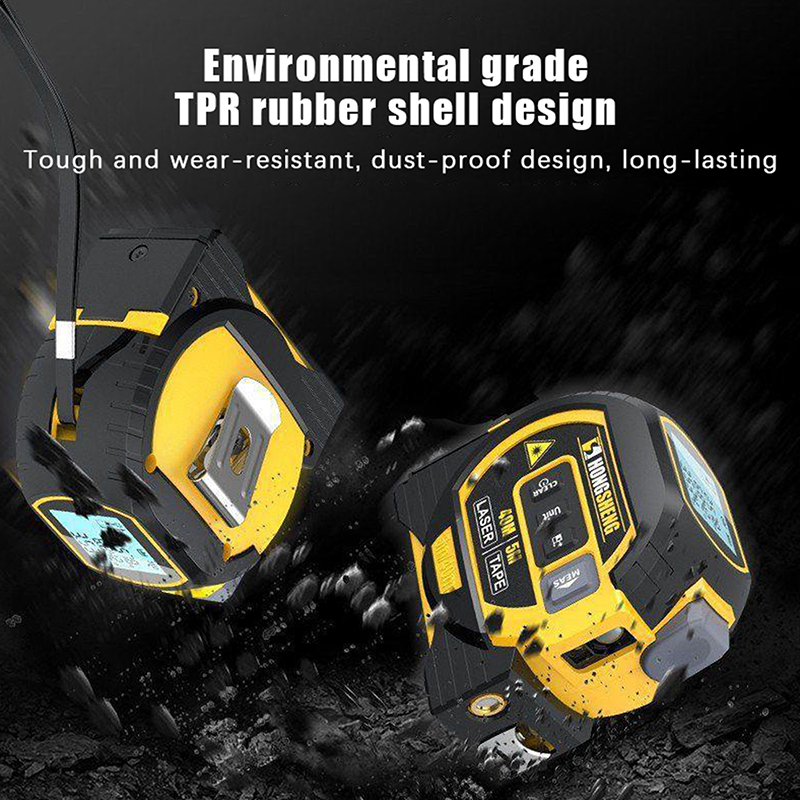 3-in-1 Rangefinder With Led Display Almighty Ruler The High Precision Laser Almighty Ruler Digital Tape Measure Tools. 