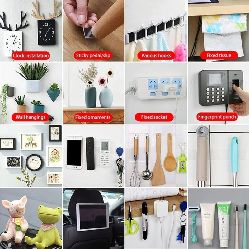 (siêu dính)Băng keo nano 2mặt trong suốt