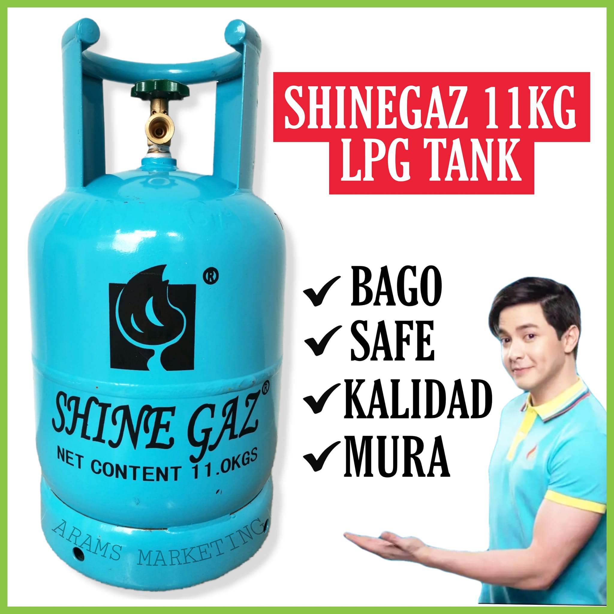 LPG TANK ONLY BRAND NEW SHINEGAZ 11KG (BLUE) | Lazada PH