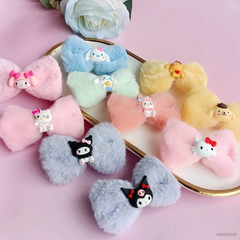 Kẹp Tóc Hoạt Hình Sanrio Kuromi Cinnamon Hello Kitty