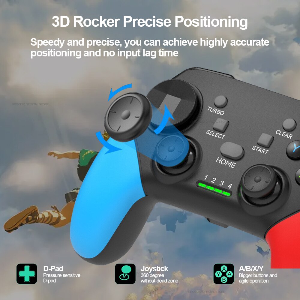 2.4G Wireless Gamepad Compatible For Nintendo Switch PC PS3 PS4 Controller For IOS Android TV Box Cellphone USB Joystick
