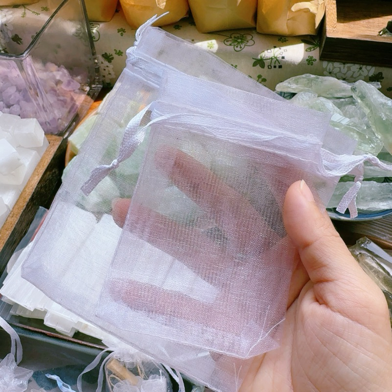 Túi voan đựng đá, túi rút dây