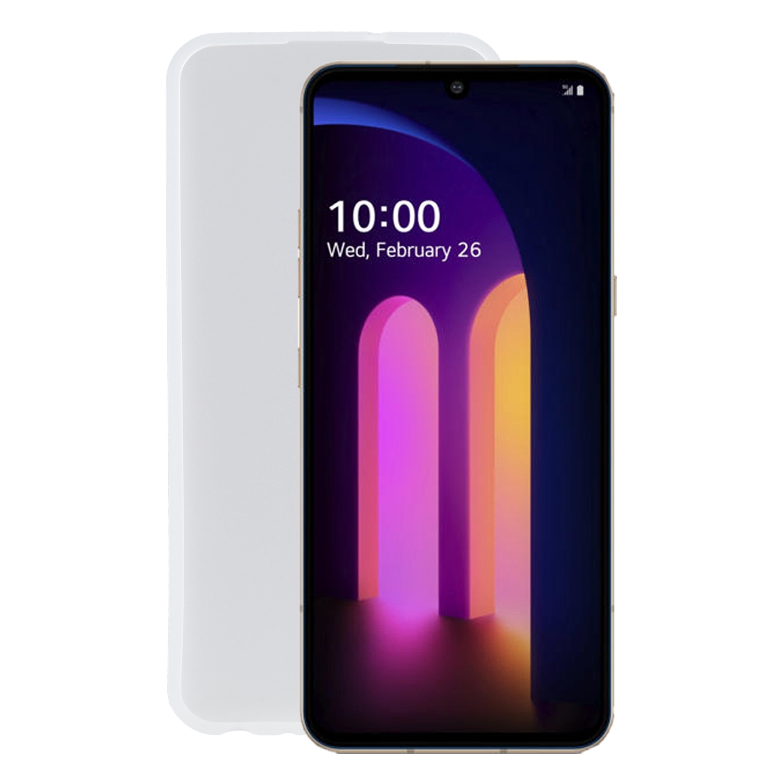 (Ready Stock)For LG V60 ThinQ 5G TPU Phone Case(Transparent White)