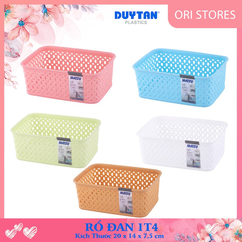 Rổ đan cao nhựa Duy Tân 2 Tấc, nhựa dẻo đựng hao quả trái cây