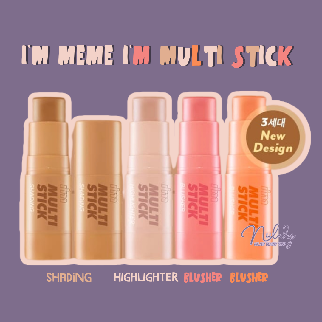 Thỏi trang điểm tạo khối/ bắt sáng/ má hồng I'm Meme I'm Multi Stick