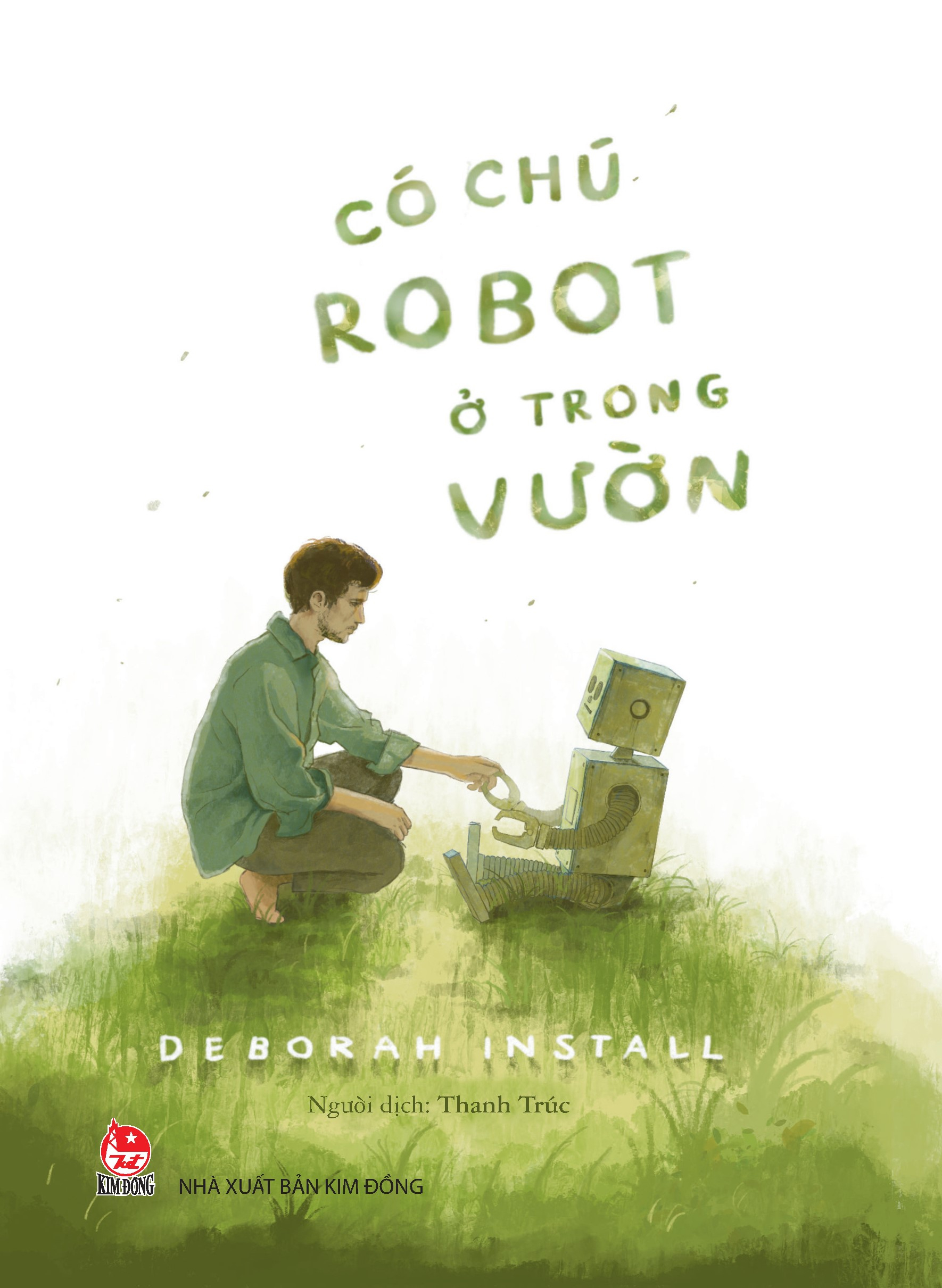 Fahasa - có chú robot ở trong vườn