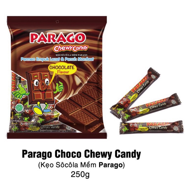 Thanh hoá - kẹo sữa mềm parago hương socola gói 250g