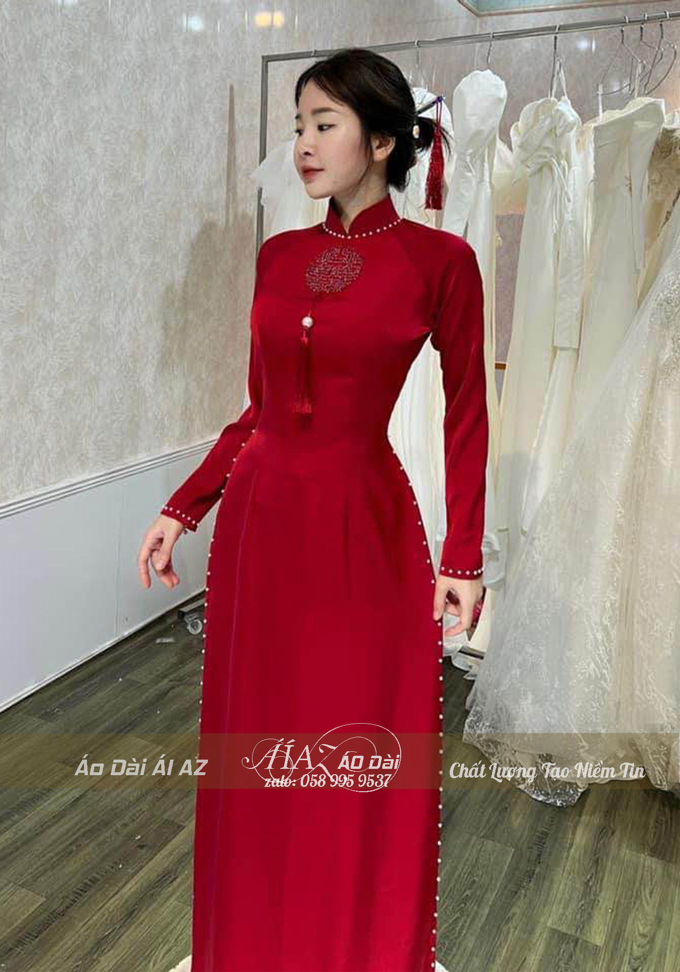 Áo Dài Cô Dâu Cưới Hỏi D7