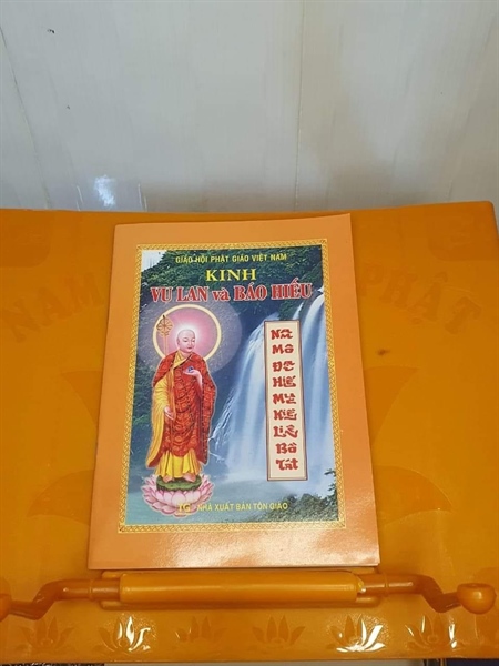 Ấn Phẩm Phật Giáo - Kinh Vu Lan bìa cam