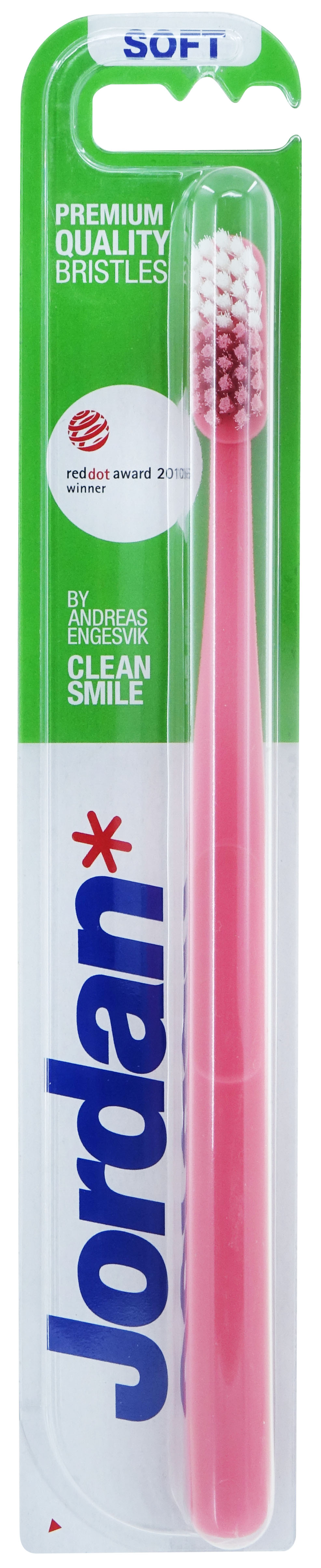 Bộ 4 Bàn chải đánh răng Jordan Clean Smile lông siêu mềm bảo vệ nướu nhạy cảm, xuất xứ Na Uy