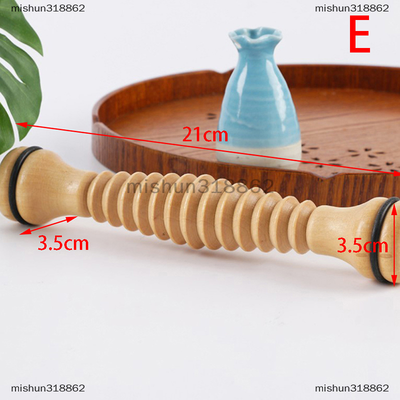 Mishun318862 Con lăn thanh mát xa bằng gỗ con lăn chân bụng Thanh mát xa kinh tuyến