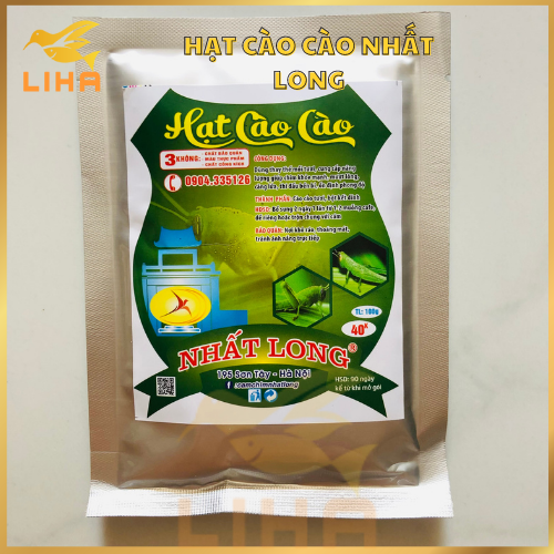 Hạt Cào Cào Nhất Long 100gr - Thay Thế Mồi Tươi Giúp Chim Nhanh Đạt Lửa