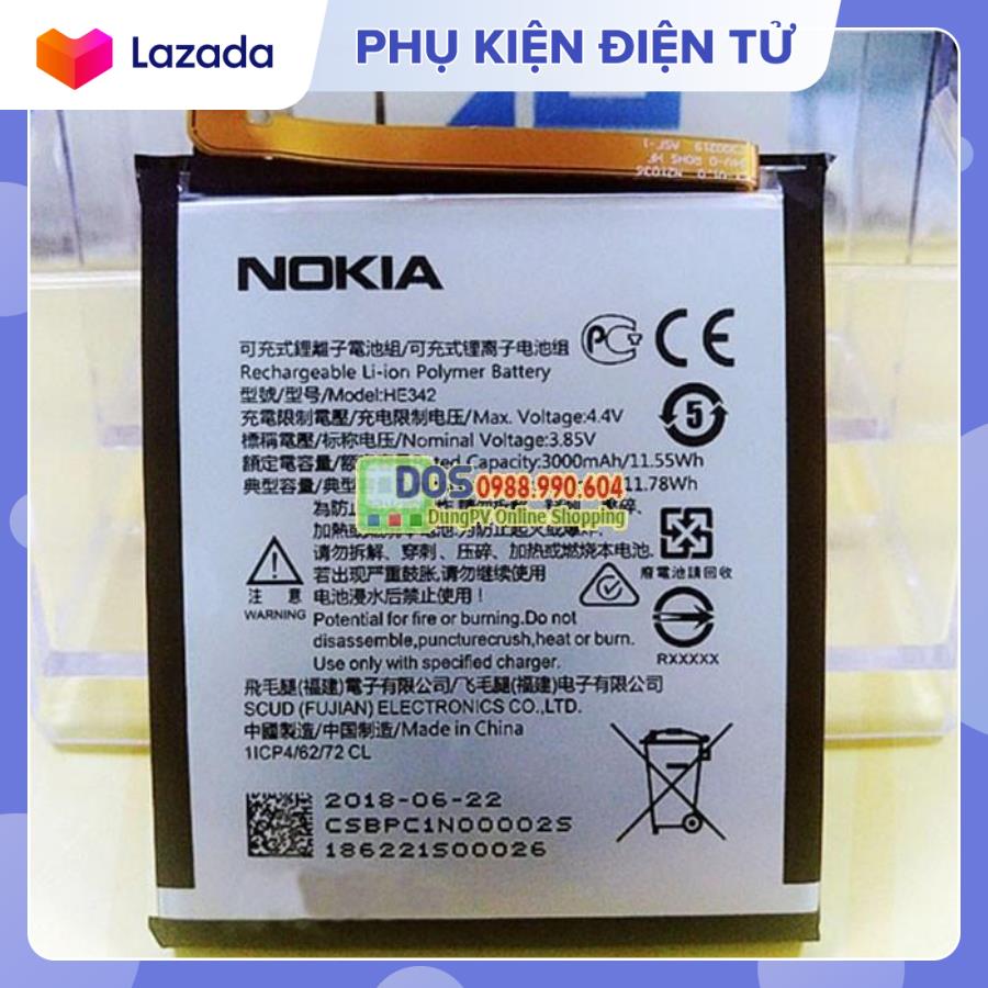 Pin cho Nokia X5, Nokia 5.1 Plus -(Mã HE342) dung Lượng 3060mAh