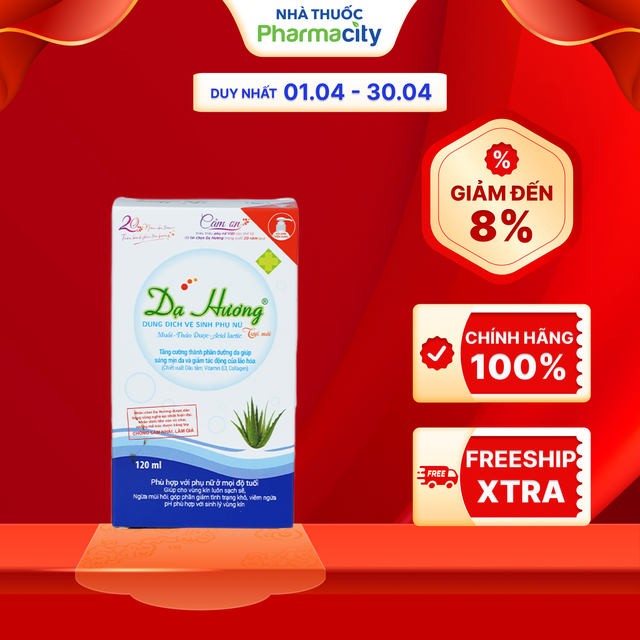 Dung dịch vệ sinh phụ nữ Dạ Hương (120ml)