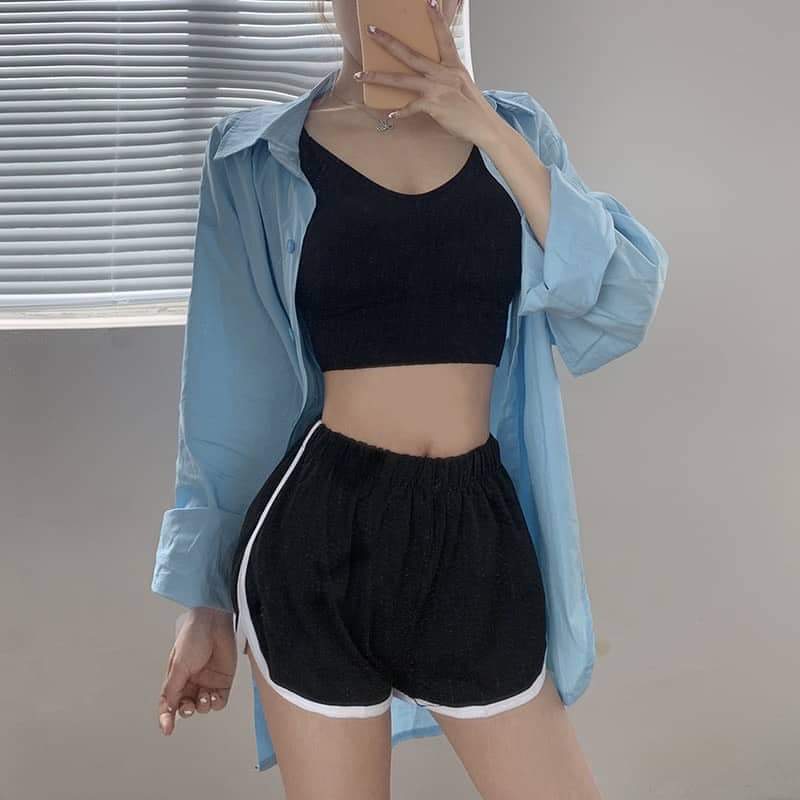 Quần short thời trang nữ, quần short viền nữ cá tính