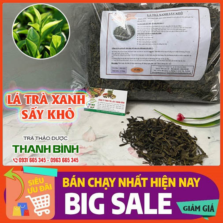 Lá trà xanh sấy khô 1kg - hàng loại 1