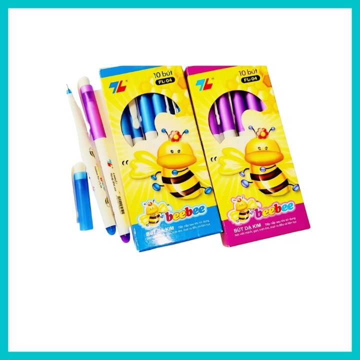 Bút dạ kim Bee bee, Thiên Long, 10 cây bút dạ kim,