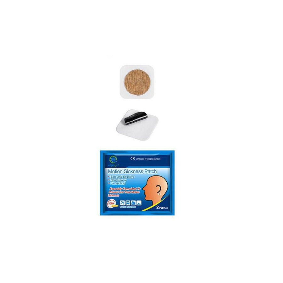 Motion Sickness Patch - Miếng dán chống say tàu xe, giảm nôn, ói, chóng mặt, mệt mỏi, khi đi xe, tàu hoả, máy bay