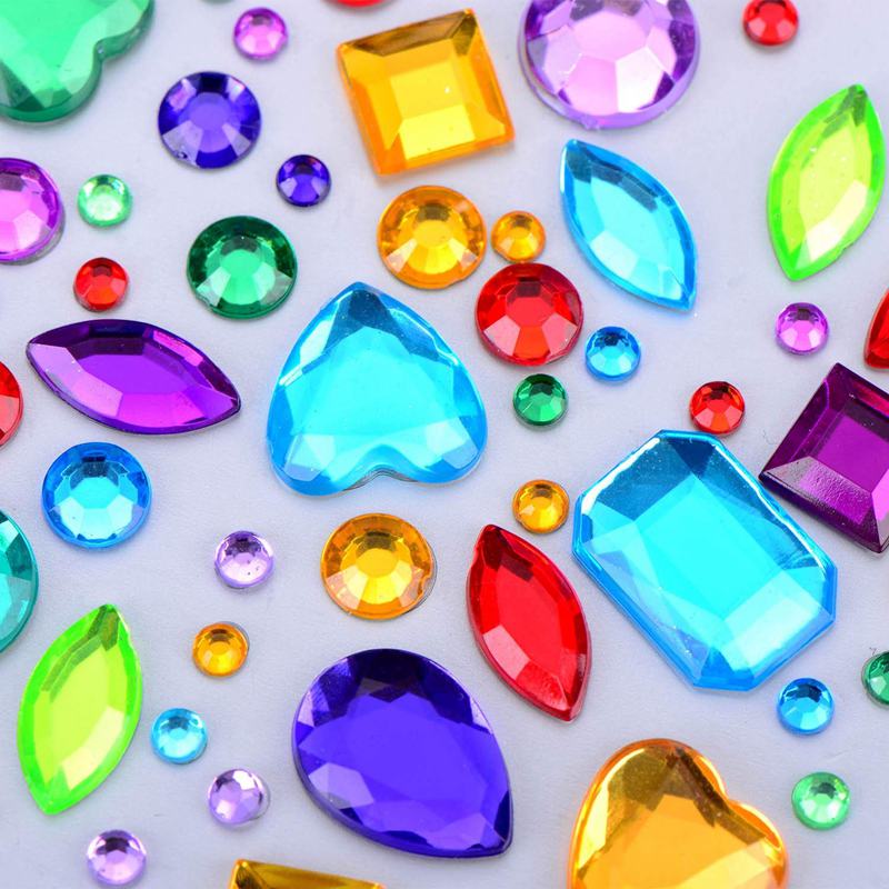 Self-Adhesive Rhinestone Sticker Bling Craft Jewels Crystal Gem ...