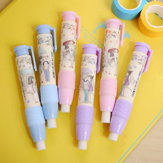 Combo 2 cây gôm bấm tẩy bút chì Lantu