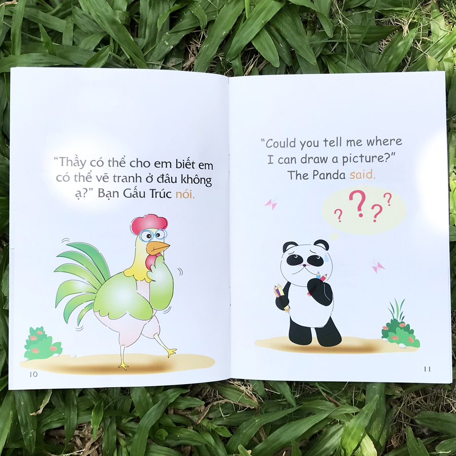 Sách Truyện Tranh Song Ngữ Việt-Anh Cho Bé - Lẻ tùy chọn, bộ 12q