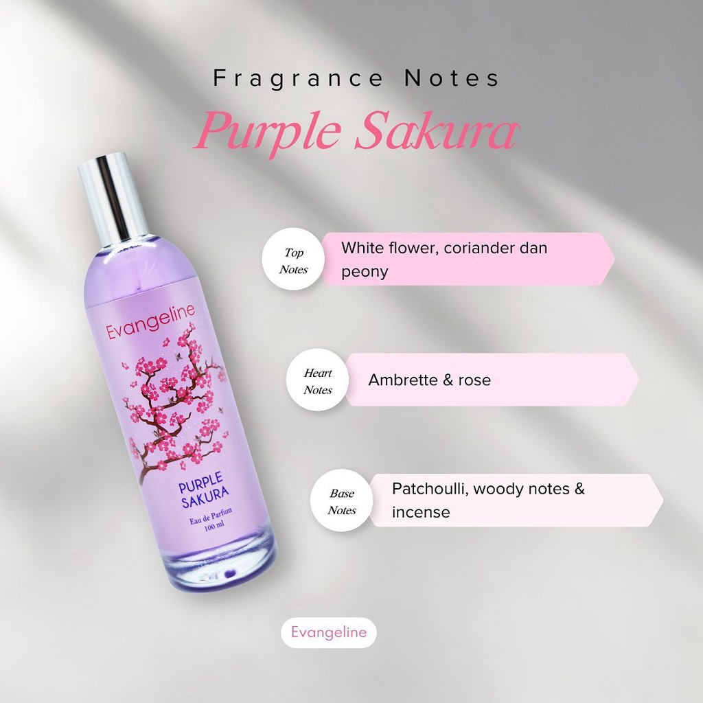 Evangeline Purple Sakura Review Parfum Evangeline Sakura