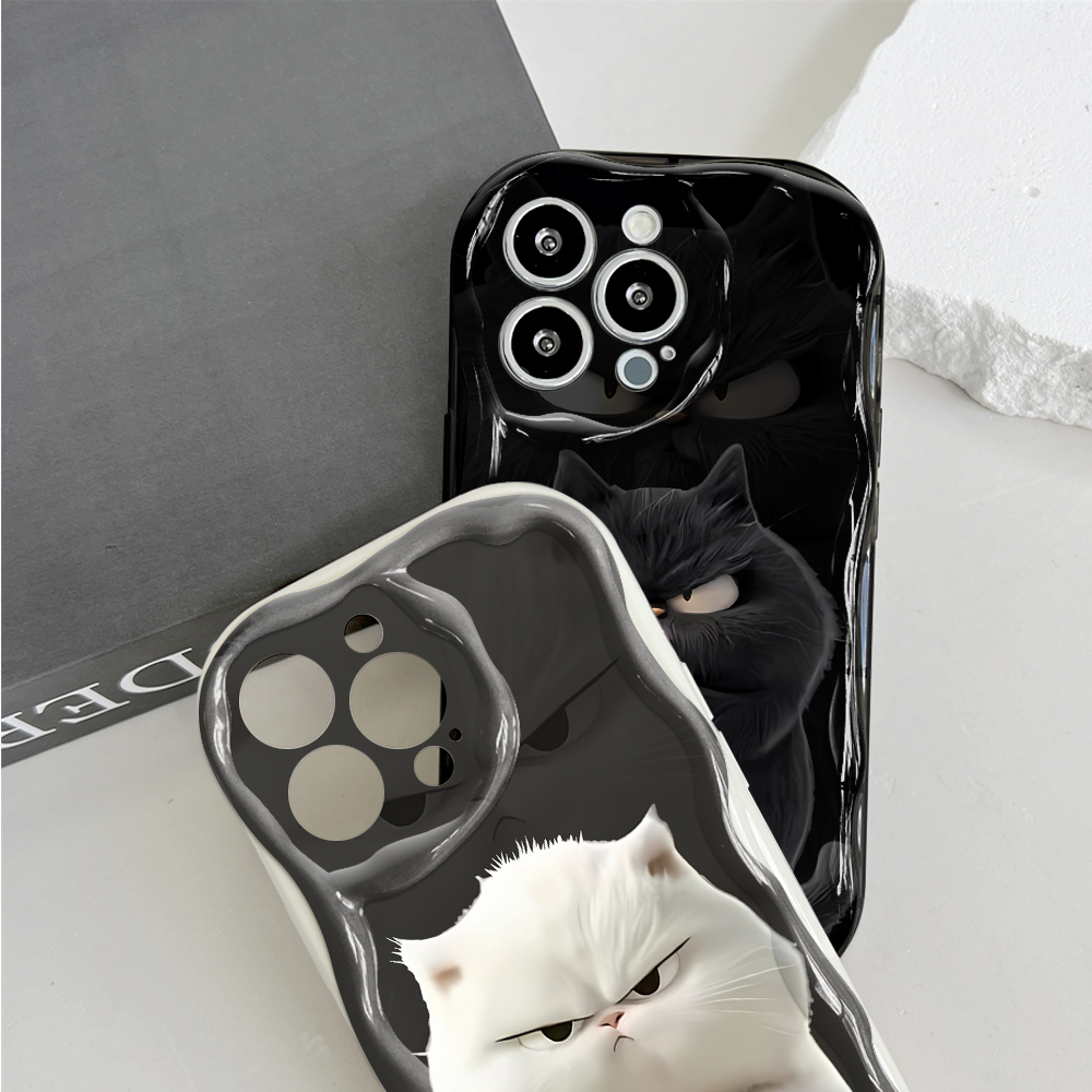 Hontinga for Redmi 13C Xiaomi Poco C65 Back Cover Cute Print Phone Case Texture Wavy Edge Soft Mobile Cover. 