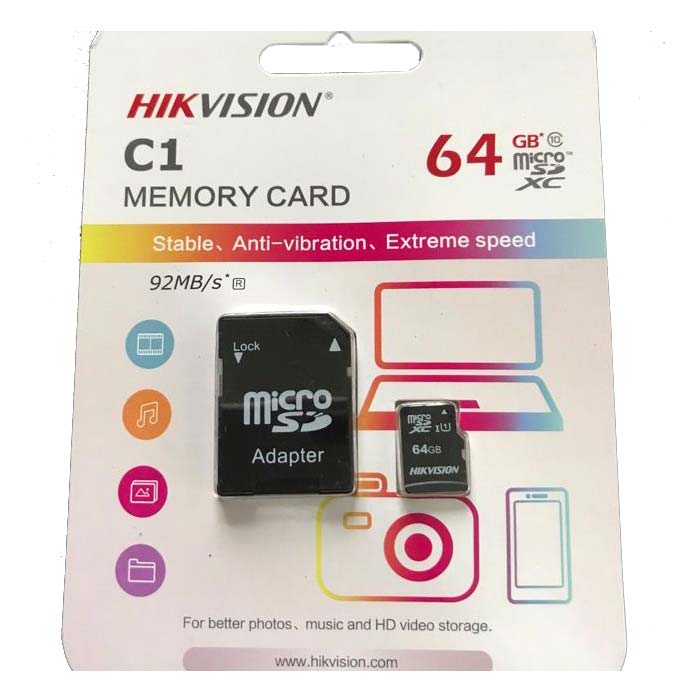 Thẻ nhớ Micro SD Hikvision 32GB 64GB 128GB Class 10 tốc độ 92MB/s - TRANGIATELECOM