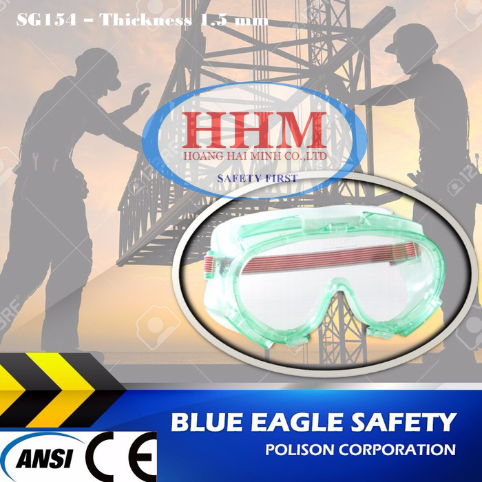 Kính chống hóa chất Blue Eagle SG154