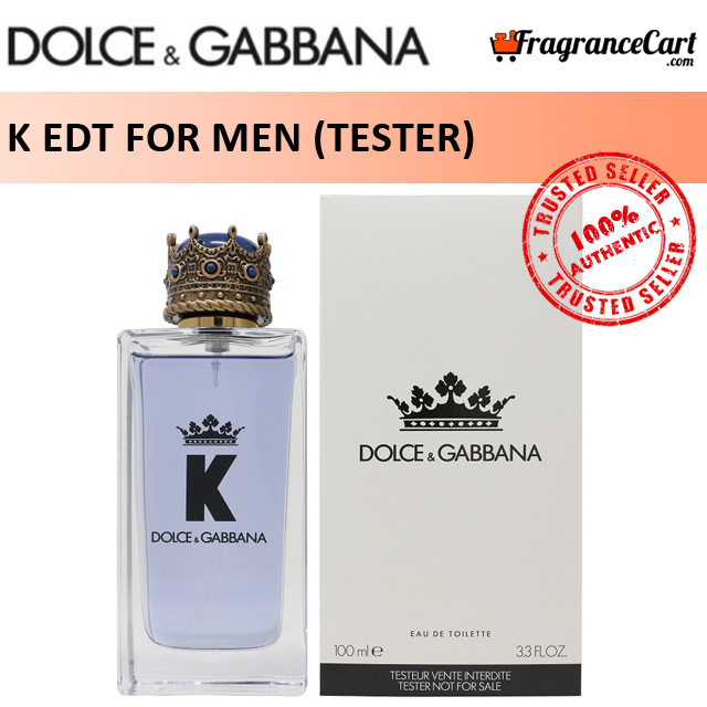 D&G K EDT for Men (100ml Tester) Dolce & Gabbana King Eau de Toilette Blue  [Brand New 100% Authentic Perfume/Fragrance] | Lazada Singapore